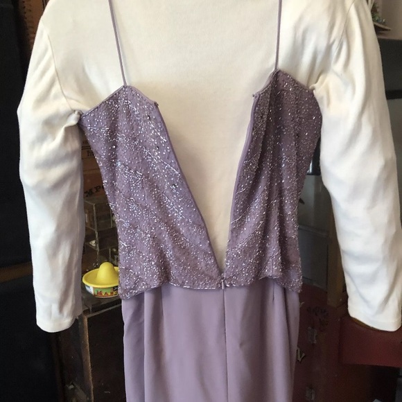 Elegance Montage Collection Mini Cheri Gown Size 12 Lavender - Picture 12 of 16